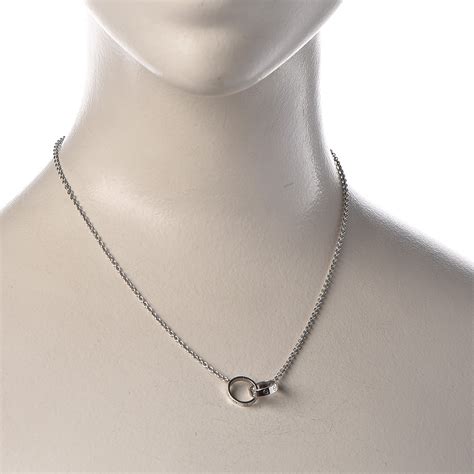 cartier necklace white gold